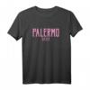 Palermo Sicily Vintage Text Pink Print T-Shirt  Stilvolles Souvenir & Mode-Statement aus Sizilien