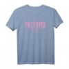 Palermo Sicily Vintage Text Pink Print T-Shirt  Stilvolles Souvenir & Mode-Statement aus Sizilien