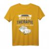 Ich brauche keine Therapie lustiges Trabi Deluxe GDR Trabbi T-Shirt  Nostalgisches DDR Kultauto Geschenk für Trabifahrer & Ostalgie-Fans