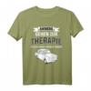 Ich brauche keine Therapie lustiges Trabi Deluxe GDR Trabbi T-Shirt  Nostalgisches DDR Kultauto Geschenk für Trabifahrer & Ostalgie-Fans