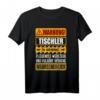 Lustiges Tischler T-Shirt mit Warnung Schild  Originelle Geschenkidee für Handwerker, Bauarbeiter & Tischler zum Geburtstag & Weihnachten