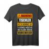 Lustiges Tischler T-Shirt mit Warnung Schild  Originelle Geschenkidee für Handwerker, Bauarbeiter & Tischler zum Geburtstag & Weihnachten