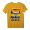 Lustiges Tischler T-Shirt mit Warnung Schild  Originelle Geschenkidee für Handwerker, Bauarbeiter & Tischler zum Geburtstag & Weihnachten