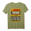 Lustiges Tischler T-Shirt mit Warnung Schild  Originelle Geschenkidee für Handwerker, Bauarbeiter & Tischler zum Geburtstag & Weihnachten