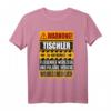 Lustiges Tischler T-Shirt mit Warnung Schild  Originelle Geschenkidee für Handwerker, Bauarbeiter & Tischler zum Geburtstag & Weihnachten