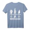 Stein Schere Papier Kreissäge Tischler T-Shirt  Lustiges Berufsshirt & Geschenk für Tischler und Holzarbeiter