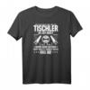 Damen Tischler T-Shirt mit V-Ausschnitt - Humorvolles Design für Handwerker im Holzhandwerk