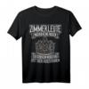 Zimmerer Spruch T-Shirt mit Zunftzeichen  Geschenk für Zimmerleute, Lehrlinge & zur Meisterprüfung