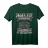 Zimmerer Spruch T-Shirt mit Zunftzeichen  Geschenk für Zimmerleute, Lehrlinge & zur Meisterprüfung