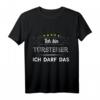 Ich Bin Türsteher Ich Darf Das Spruch Security Wachpersonal T-Shirt  Lustiges Geschenk für Sicherheits- und Türsteherpersonal bei Events und Partys