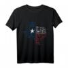 Waffen Texas Flagge USA Geschenk Texas T-Shirt - Patriotisches T-Shirt für Texans, Cowboys & USA-Reisende zu Weihnachten, 4. Juli & Geburtstagen