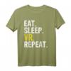 Eat Sleep VR Repeat Geschenk T-Shirt für Gamer - Lustiges Virtual Reality Shirt für Kinder, Erwachsene, Freunde & Familie