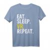 Eat Sleep VR Repeat Geschenk T-Shirt für Gamer - Lustiges Virtual Reality Shirt für Kinder, Erwachsene, Freunde & Familie