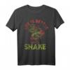 Zoo-Wächter mit Schlangenmotiv im Vintage-Stil  Life Is Better With A Snake T-Shirt, ideales Geschenk für Reptilien- und Tierliebhaber