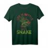 Zoo-Wächter mit Schlangenmotiv im Vintage-Stil  Life Is Better With A Snake T-Shirt, ideales Geschenk für Reptilien- und Tierliebhaber