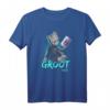 Marvel Wächter der Galaxie Neon Retro Baby Groot T-Shirt  Offizielles Marvel Fanshirt für Kinder und Erwachsene