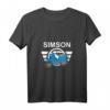 Damen Schwalbe T-Shirt mit V-Ausschnitt  Nostalgisches Geschenk für Schwalbenfahrer & DDR Ostalgie-Liebhaber