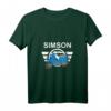 Damen Schwalbe T-Shirt mit V-Ausschnitt  Nostalgisches Geschenk für Schwalbenfahrer & DDR Ostalgie-Liebhaber