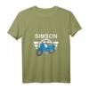 Damen Schwalbe T-Shirt mit V-Ausschnitt  Nostalgisches Geschenk für Schwalbenfahrer & DDR Ostalgie-Liebhaber