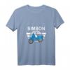 Damen Schwalbe T-Shirt mit V-Ausschnitt  Nostalgisches Geschenk für Schwalbenfahrer & DDR Ostalgie-Liebhaber