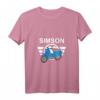 Damen Schwalbe T-Shirt mit V-Ausschnitt  Nostalgisches Geschenk für Schwalbenfahrer & DDR Ostalgie-Liebhaber