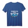 Damen Schwalbe T-Shirt mit V-Ausschnitt  Nostalgisches Geschenk für Schwalbenfahrer & DDR Ostalgie-Liebhaber
