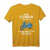 Meine Schwalbe ölt nicht, sie markiert - Nostalgisches DDR Ostalgie T-Shirt für Schwalbenfahrer & Mopedliebhaber