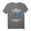 Meine Schwalbe ölt nicht, sie markiert - Nostalgisches DDR Ostalgie T-Shirt für Schwalbenfahrer & Mopedliebhaber