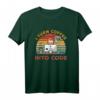 I Turn Coffee Into Code - Lustiges Retro Programmierer Kaffee T-Shirt für Entwickler, Informatiker und Coding Nerds