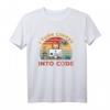I Turn Coffee Into Code - Lustiges Retro Programmierer Kaffee T-Shirt für Entwickler, Informatiker und Coding Nerds