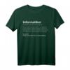Informatiker Definition T-Shirt  Lustiges Nerd Programmierer Outfit für Webentwickler, Sysadmins & IT-Profis als Geschenkidee