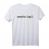 console.log() JavaScript/Web-Entwickler Schwarzes Textdesign T-Shirt  Perfekt für Programmierer, Tech-Konferenzen & Nerds