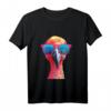 Flamingo mit Sonnenbrille T-Shirt  Buntes, klassisch geschnittenes Shirt für Sommer, Urlaub und Freizeit