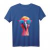 Flamingo mit Sonnenbrille T-Shirt  Buntes, klassisch geschnittenes Shirt für Sommer, Urlaub und Freizeit
