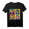 Pop Art Affen T-Shirt  Buntes Designer-Shirt im Kunst-Style, hochwertig geschnitten