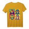 Pop Art Affen T-Shirt  Buntes Designer-Shirt im Kunst-Style, hochwertig geschnitten