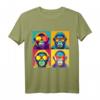 Pop Art Affen T-Shirt  Buntes Designer-Shirt im Kunst-Style, hochwertig geschnitten