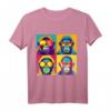 Pop Art Affen T-Shirt  Buntes Designer-Shirt im Kunst-Style, hochwertig geschnitten