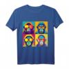 Pop Art Affen T-Shirt  Buntes Designer-Shirt im Kunst-Style, hochwertig geschnitten