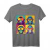 Pop Art Affen T-Shirt  Buntes Designer-Shirt im Kunst-Style, hochwertig geschnitten