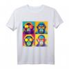 Pop Art Affen T-Shirt  Buntes Designer-Shirt im Kunst-Style, hochwertig geschnitten