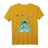 Meditierender Astronaut im Weltraum - Planeten, Kosmonaut T-Shirt für Raumfahrt- und Astronomie-Fans, Geschenkidee für Weihnachten & Geburtstag