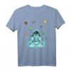 Meditierender Astronaut im Weltraum - Planeten, Kosmonaut T-Shirt für Raumfahrt- und Astronomie-Fans, Geschenkidee für Weihnachten & Geburtstag