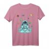 Meditierender Astronaut im Weltraum - Planeten, Kosmonaut T-Shirt für Raumfahrt- und Astronomie-Fans, Geschenkidee für Weihnachten & Geburtstag