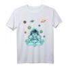 Meditierender Astronaut im Weltraum - Planeten, Kosmonaut T-Shirt für Raumfahrt- und Astronomie-Fans, Geschenkidee für Weihnachten & Geburtstag