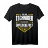 Techniker T-Shirt Lustiges Superhelden Beruf Spruch Geschenk  Perfektes Geschenk für Kollegen, Mitarbeiter & Helden im Job