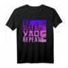 Eat Sleep Yaoi Repeat Fujoshi Anime Boy Gay Manga T-Shirt  Support LGBTQ+ und Anime Fans mit Retro Ästhetik