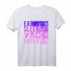 Eat Sleep Yaoi Repeat Fujoshi Anime Boy Gay Manga T-Shirt  Support LGBTQ+ und Anime Fans mit Retro Ästhetik