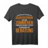 Zimmerer T-Shirt - Natürlich führe ich Selbstgespräche - Lustiges Handwerker T-Shirt für Zimmerleute & Handwerksmeister